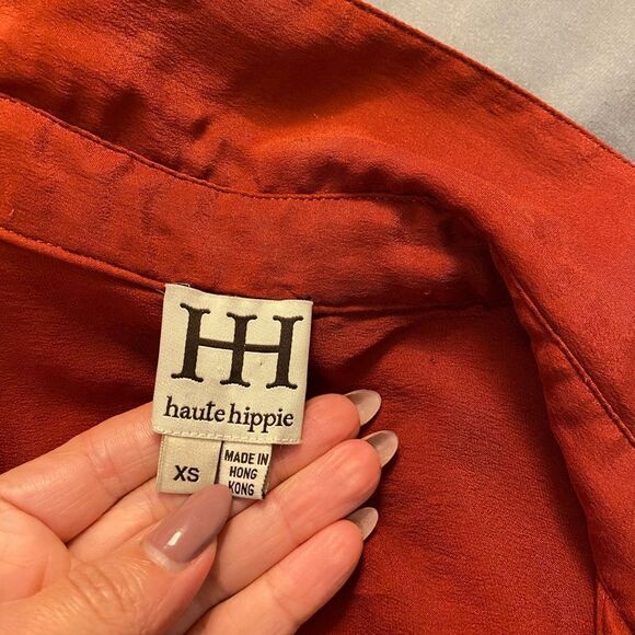 Haute Hippie 100% silk blouse, XS - Picture 8 of 9